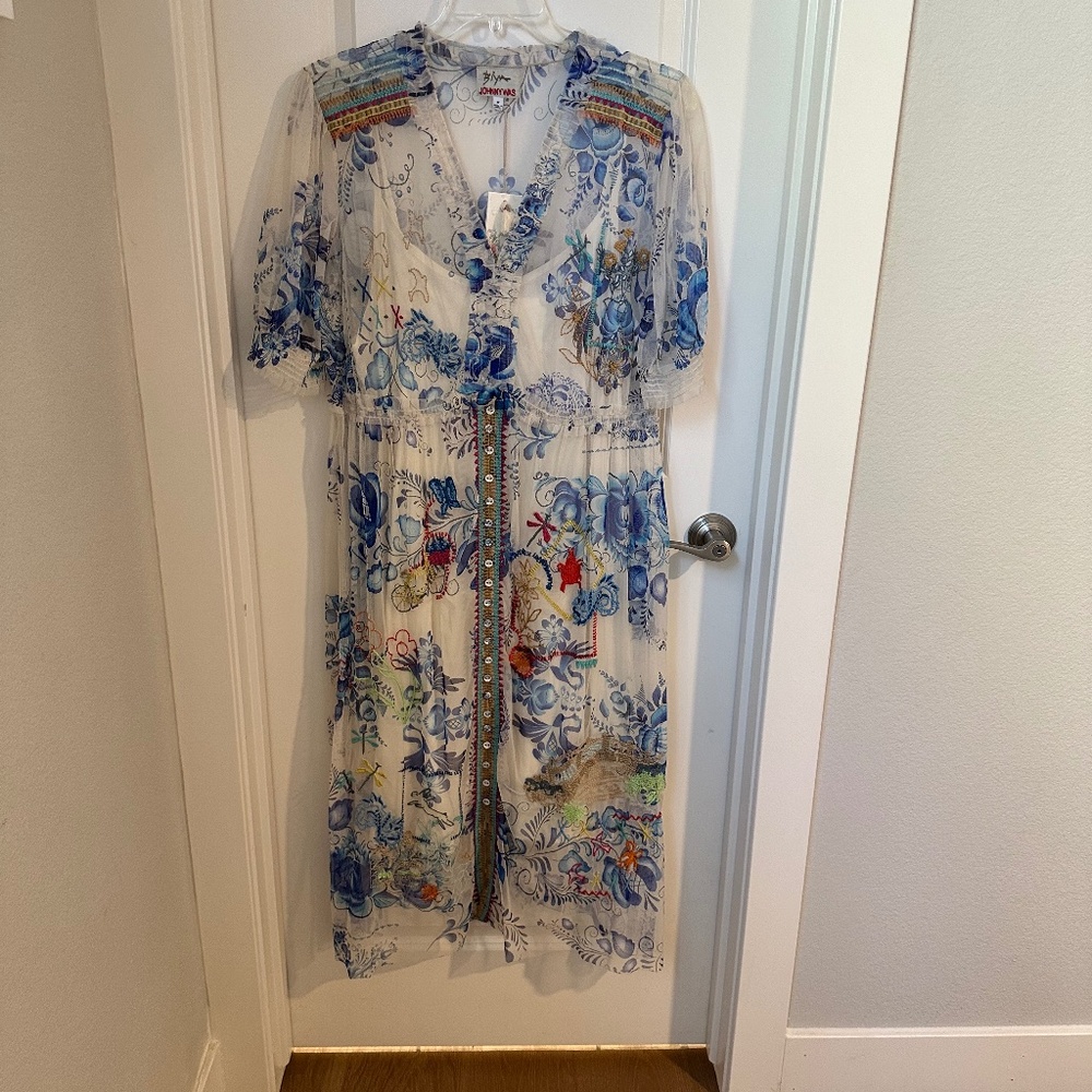 Johnny Was Plus 1X Bohemian Style Dress